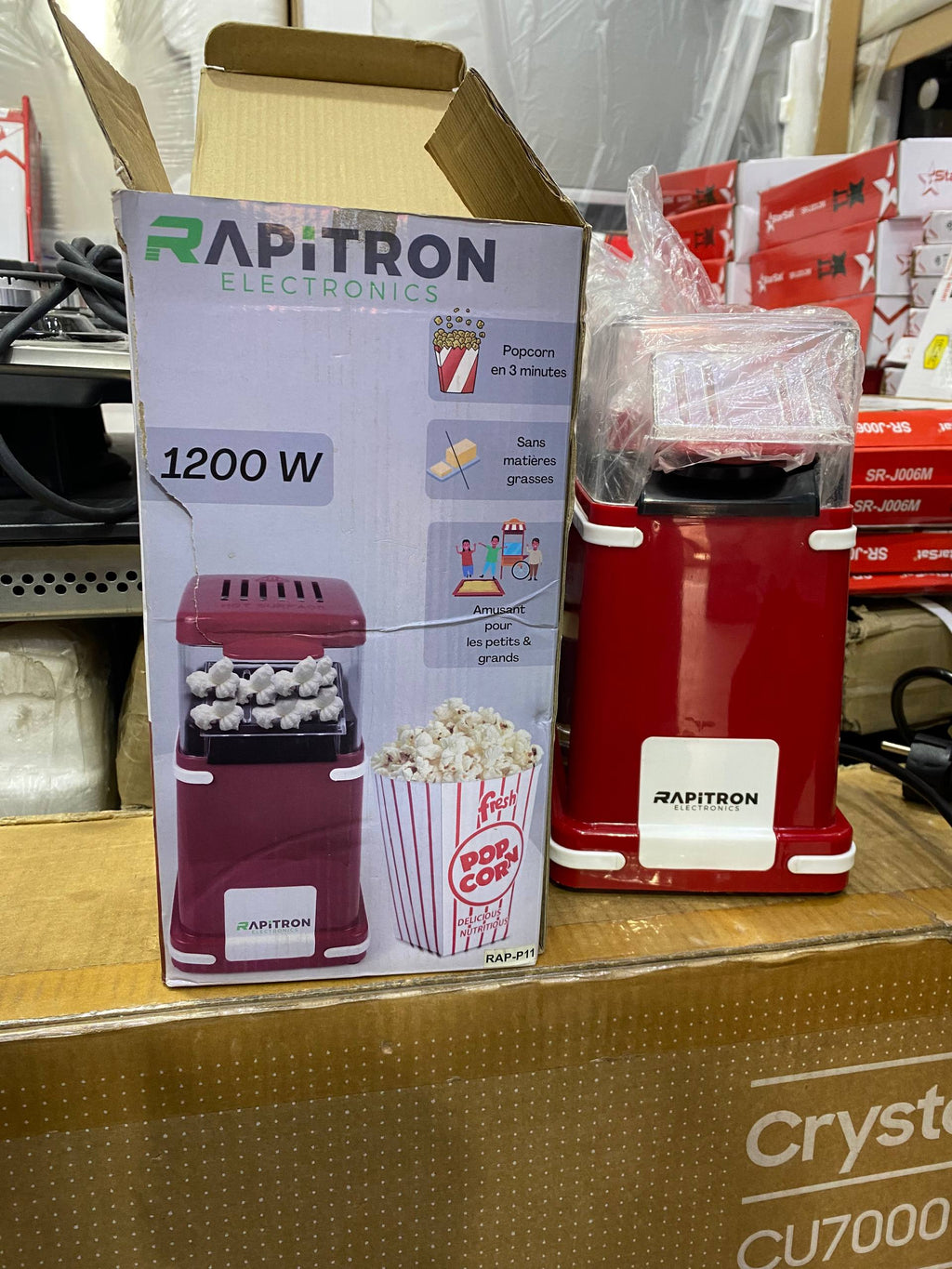 آلة صنع الفشار RAPITRON – 1200W